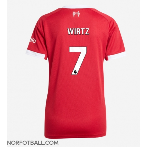 Billige Fotballdrakt Liverpool Florian Wirtz #7 Replika Hjemmedrakt Dame 2025-26 Kortermet Billige Fotballdrakt Liverpool Florian Wirtz #7 Replika Hjemmedrakt Dame 2025-26 Kortermet